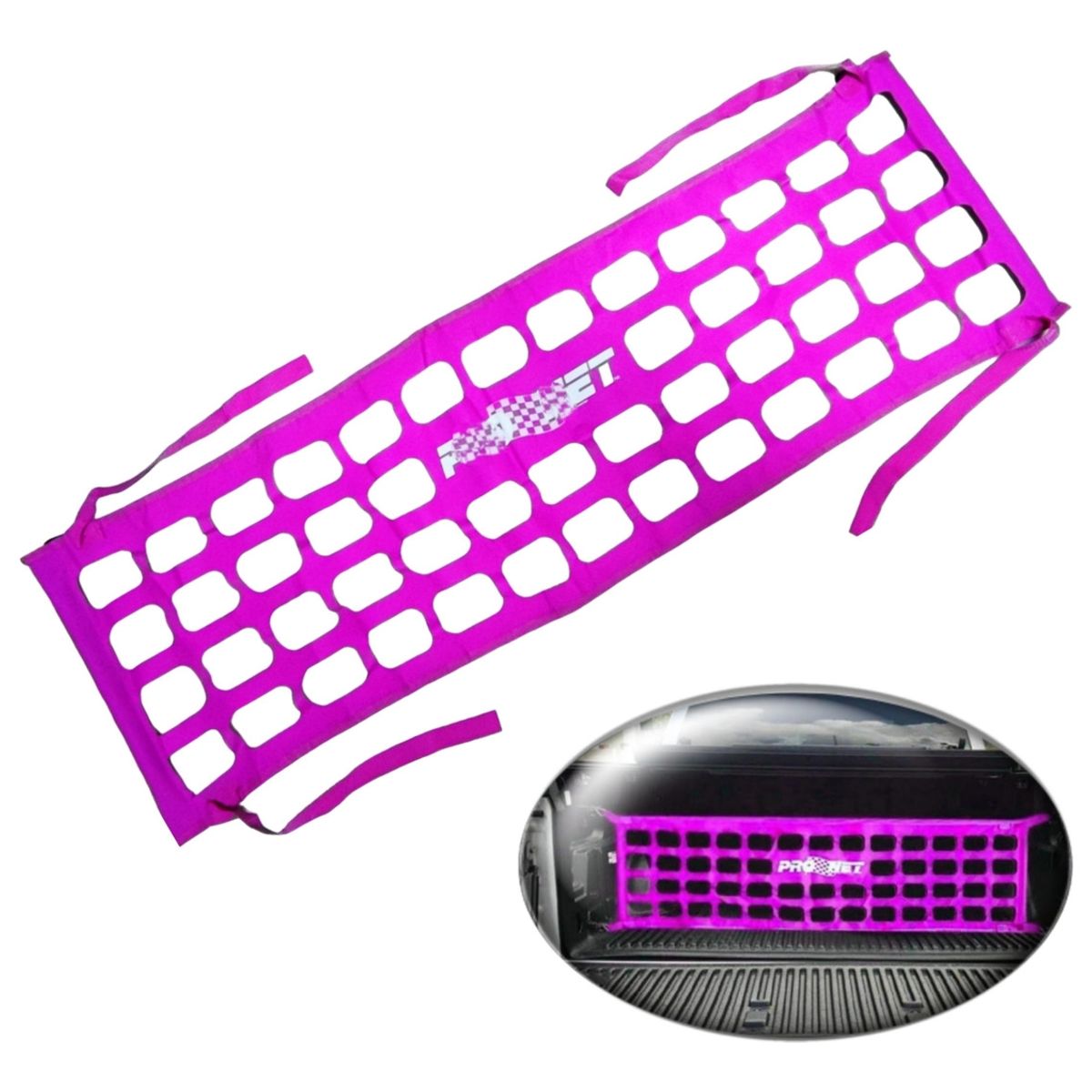 GENERICO - Malla Pick Up Deportiva Red Camioneta Universal Tuning FUCSI