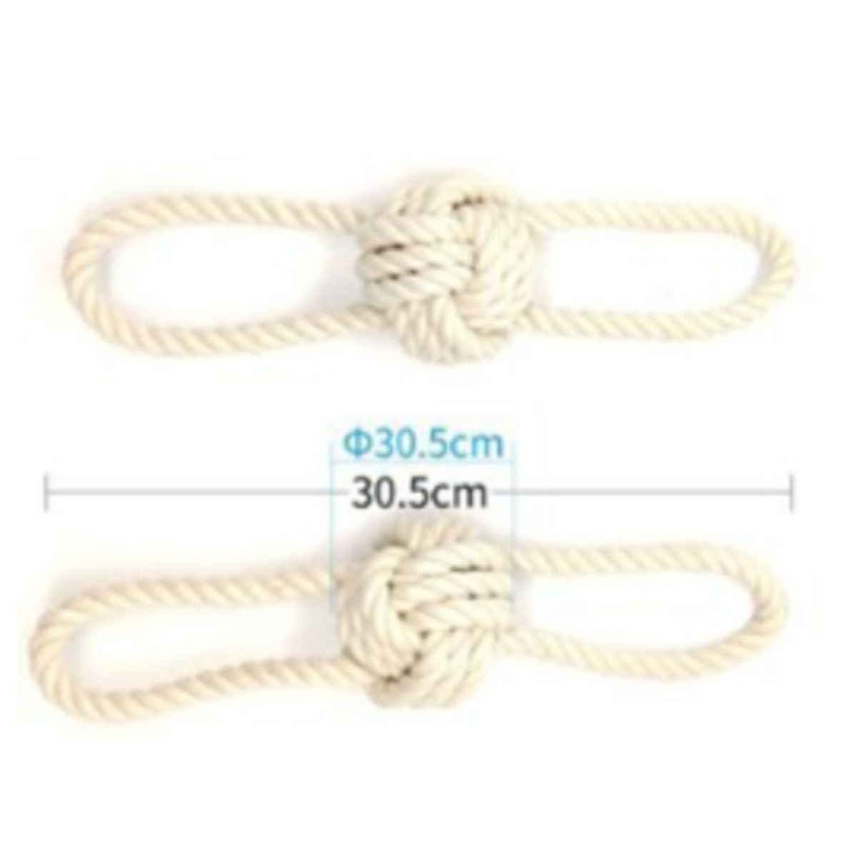 GENERICO - Juguete Para Perros Color Beige Amarre 30cm