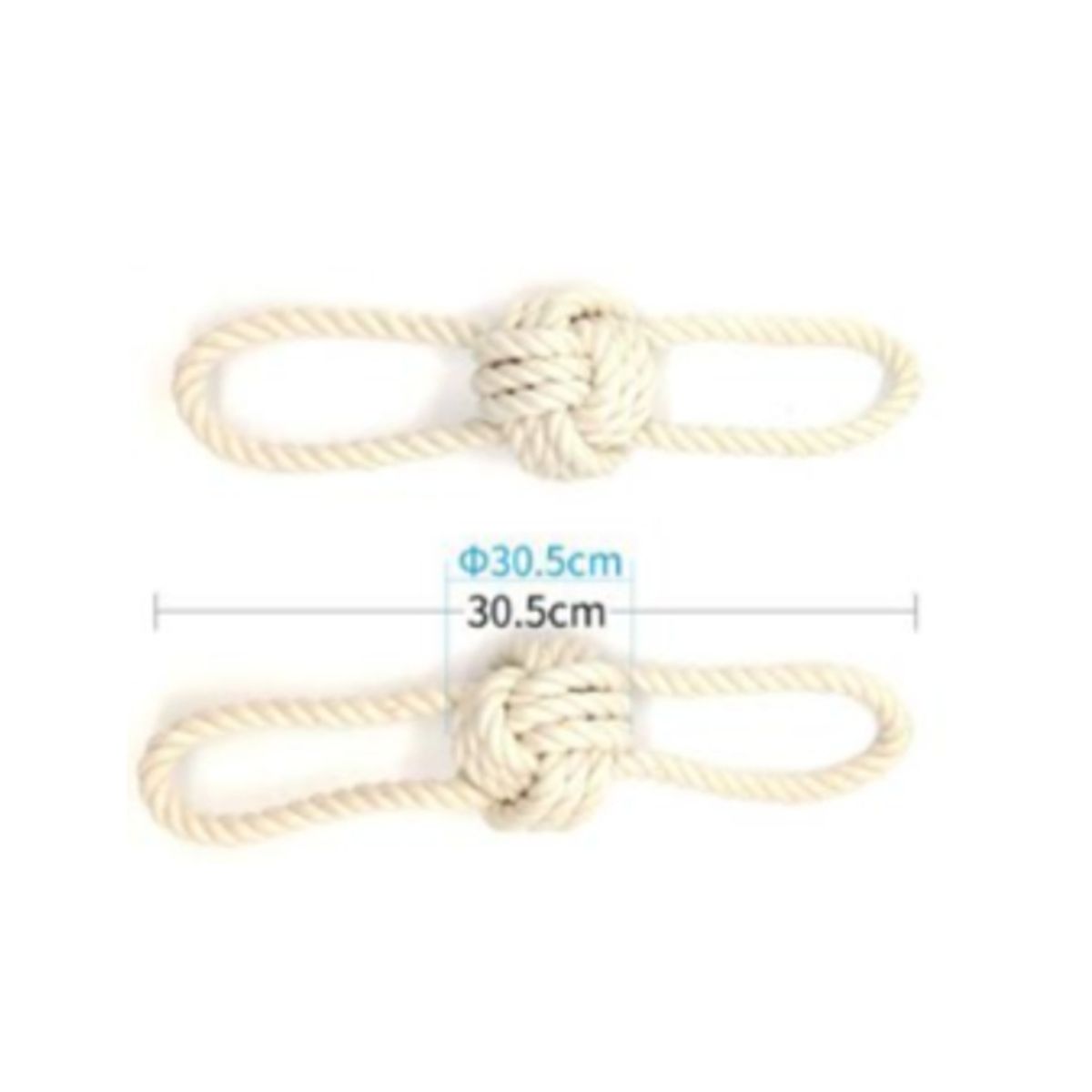 GENERICO - Juguete Para Perros Color Beige Amarre 30cm