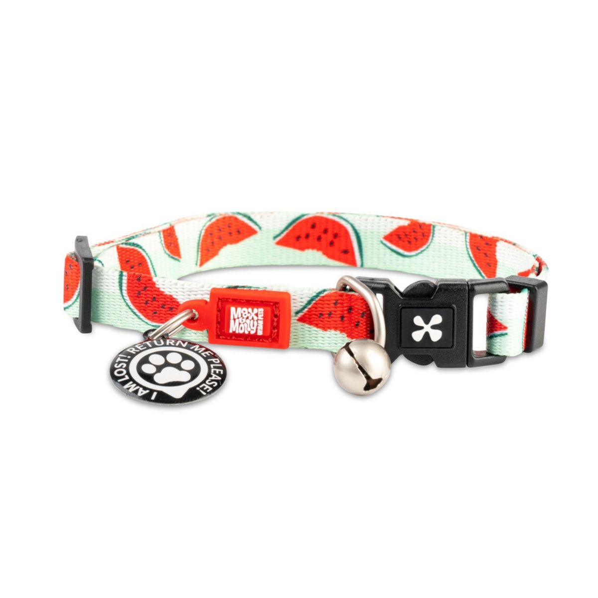 MAX & MOLLY - Collar Gato Smart Id 1-4kg Watermelon Max and Molly