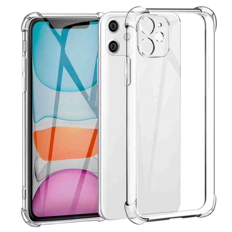 GENERICO - Carcasa transparente reforzada antigolpes para iphone 11