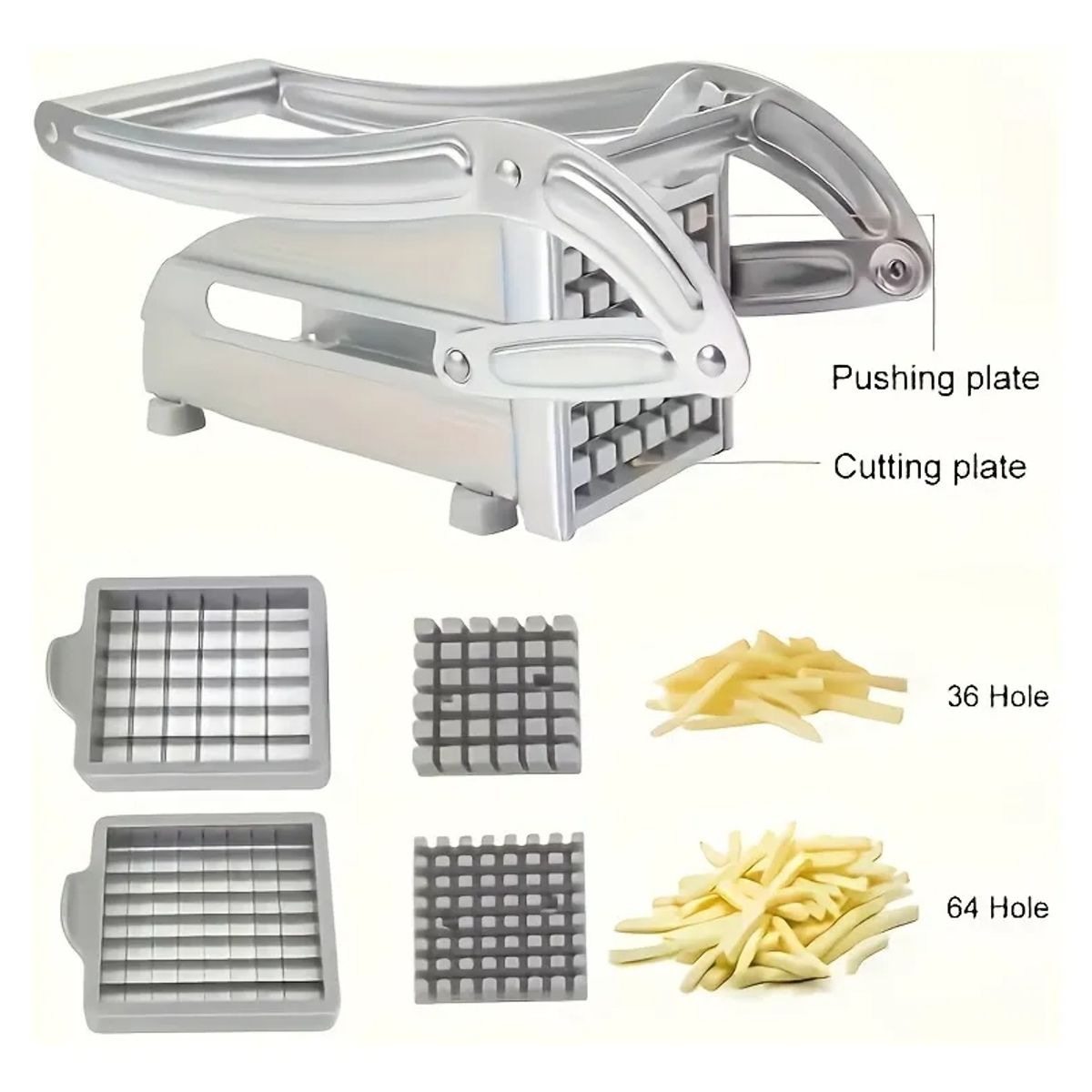 IRM - Cortador De Papas Fritas Picador perfecto antideslizante cocina hogar En Acero Inoxidable FIGOIMPORT
