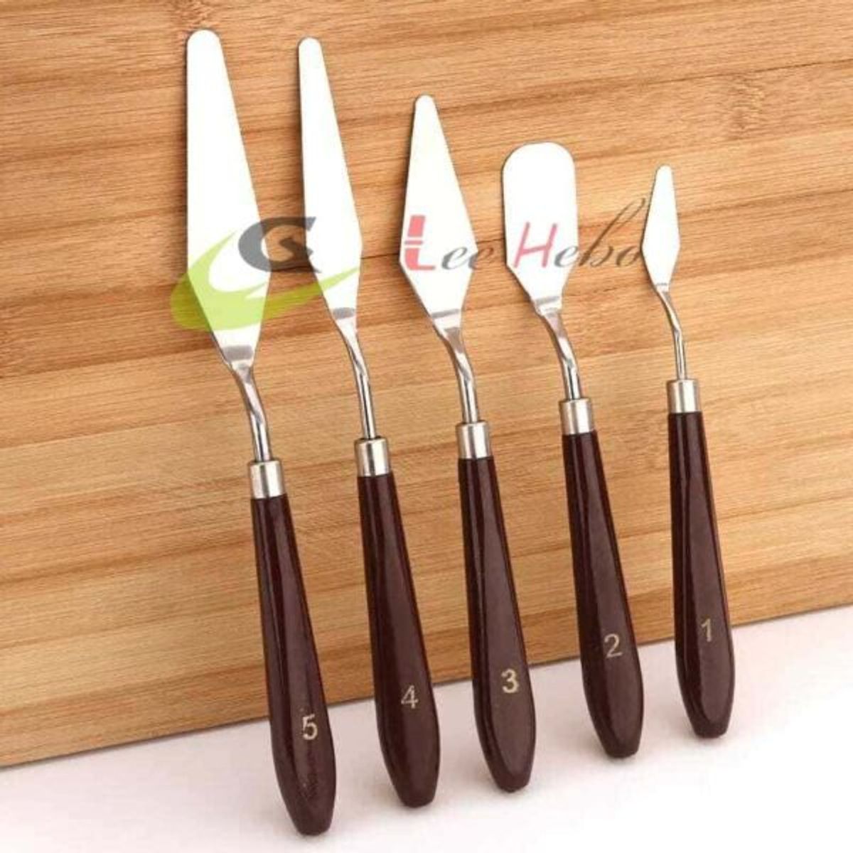 GENERICO - Juego Espatula De Acero Set 5 Piezas Cocina