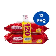 SIMONDS - Toallas Humedas Roja Vitamina E 12paq De 60und Cu