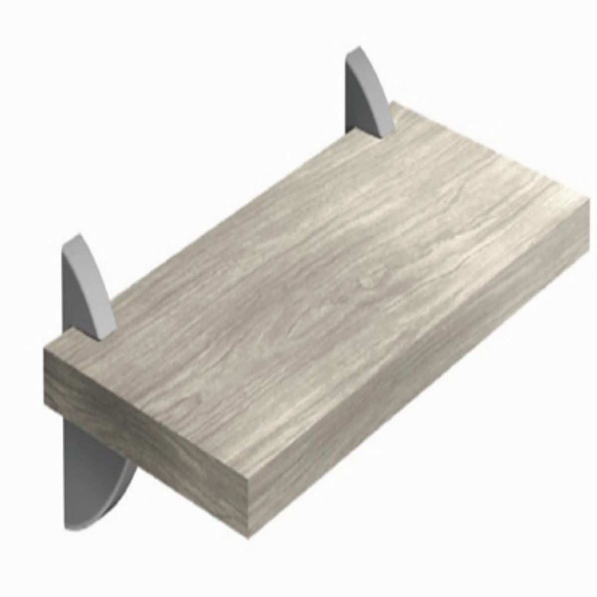 BE DESIGN - REPISAS CONCEPT60 GRIS PACK x2