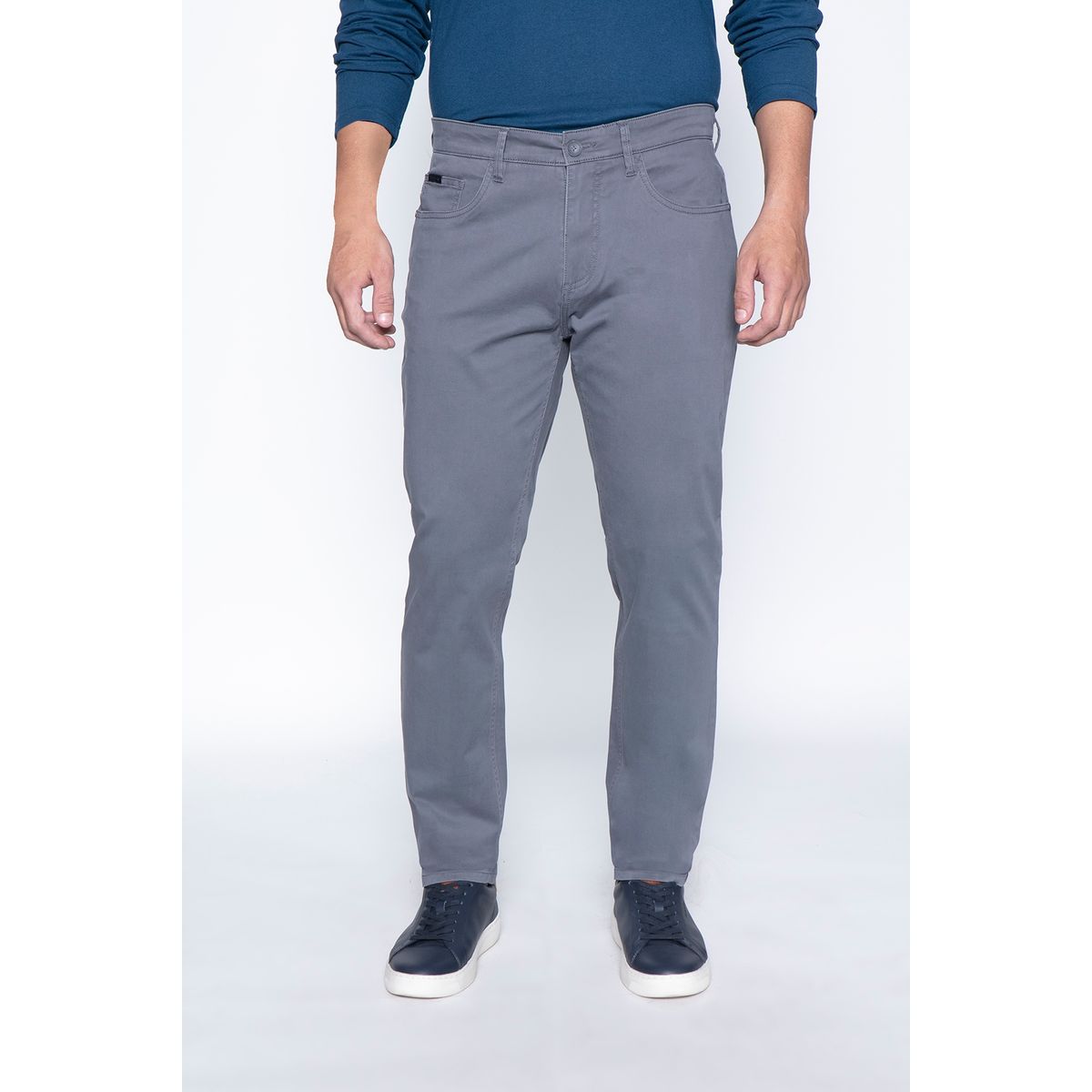 FEROUCH - Pantalon Five Pocket Gris Ferouch