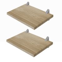 Repisas Concept 40 Roble Pack x 2