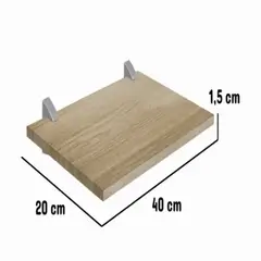 BE DESIGN - REPISAS CONCEPT40 ROBLE PACKx2