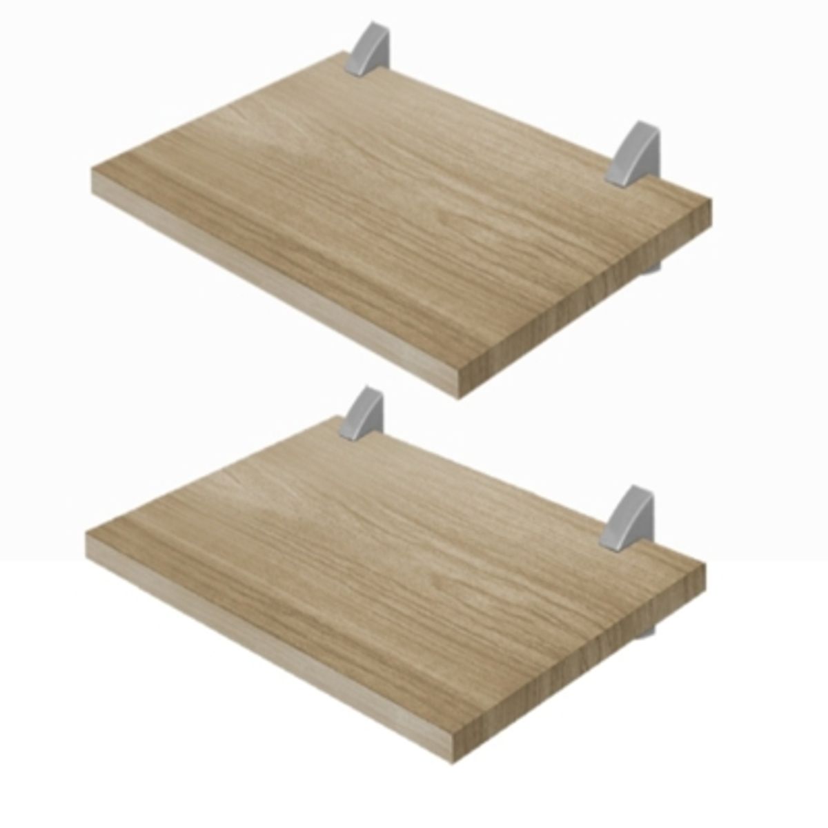 BE DESIGN - REPISAS CONCEPT40 ROBLE  PACKx2