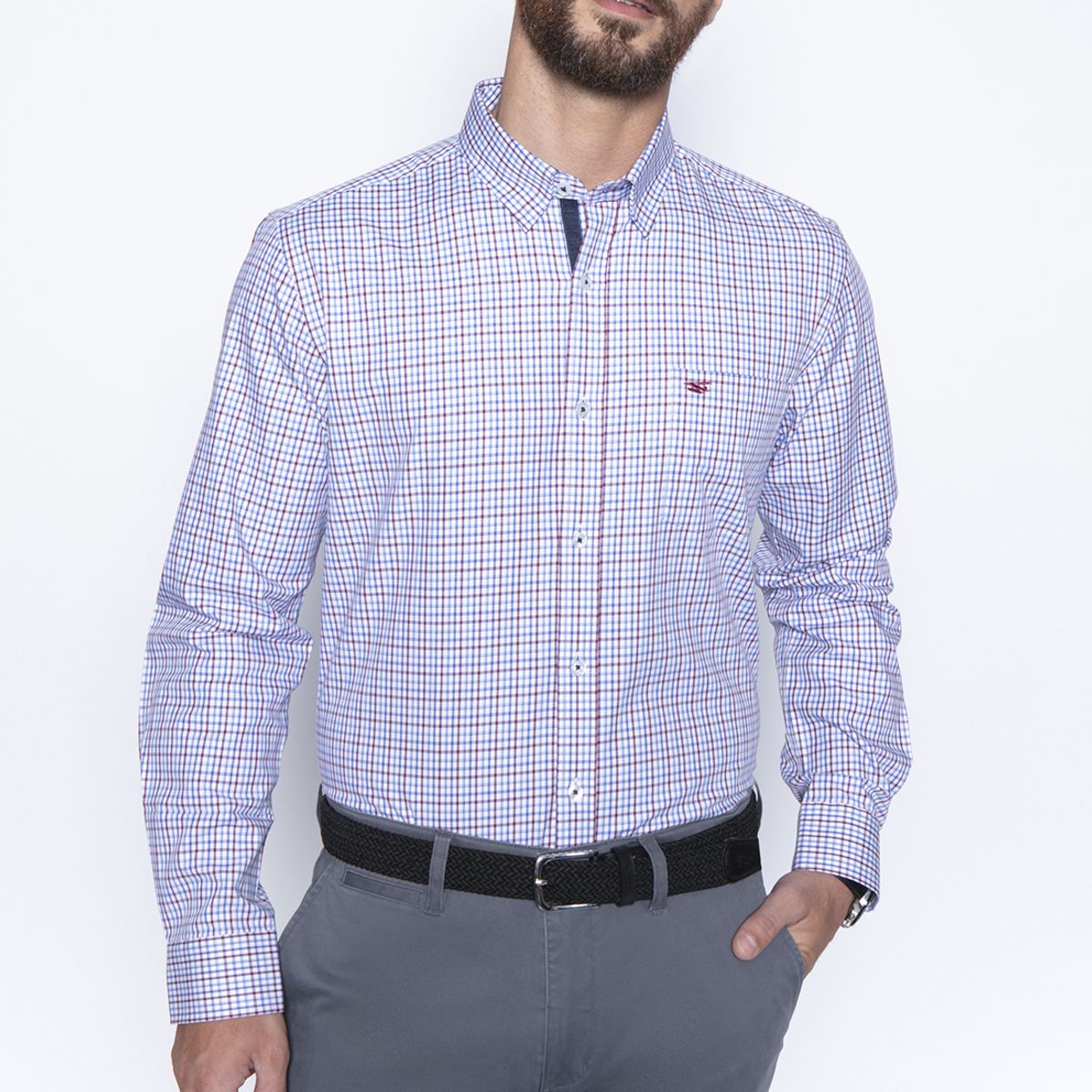 FEROUCH - Camisa Checkered Madison Sm Rojo Ferouch