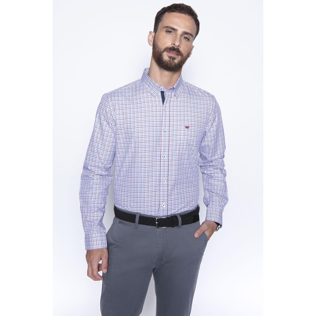 FEROUCH - Camisa Checkered Madison Sm Rojo Ferouch