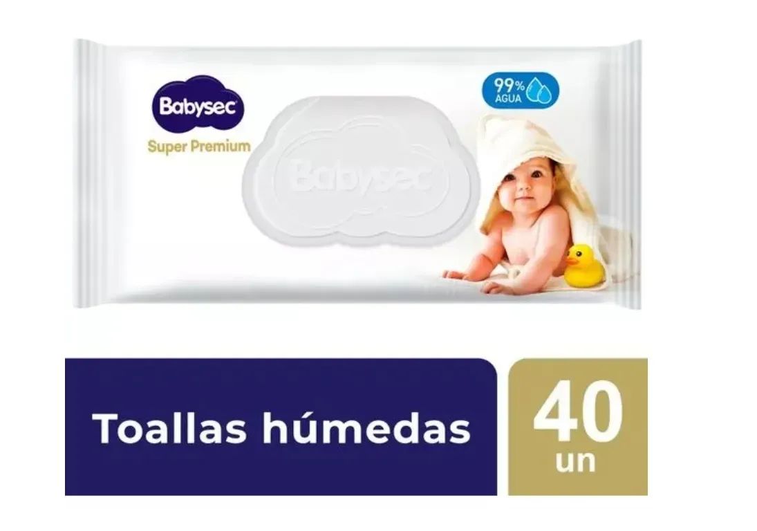 12 Toallas Humedas Super Premium Babysec
