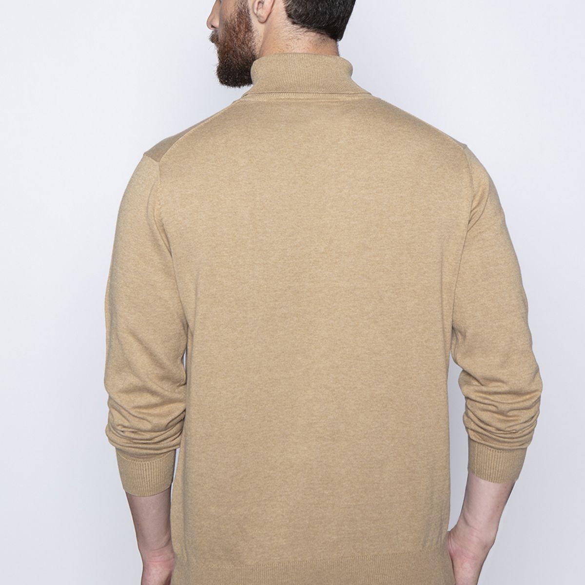 FEROUCH - Sweater Smart Casual Turtle Neck Café Ferouch