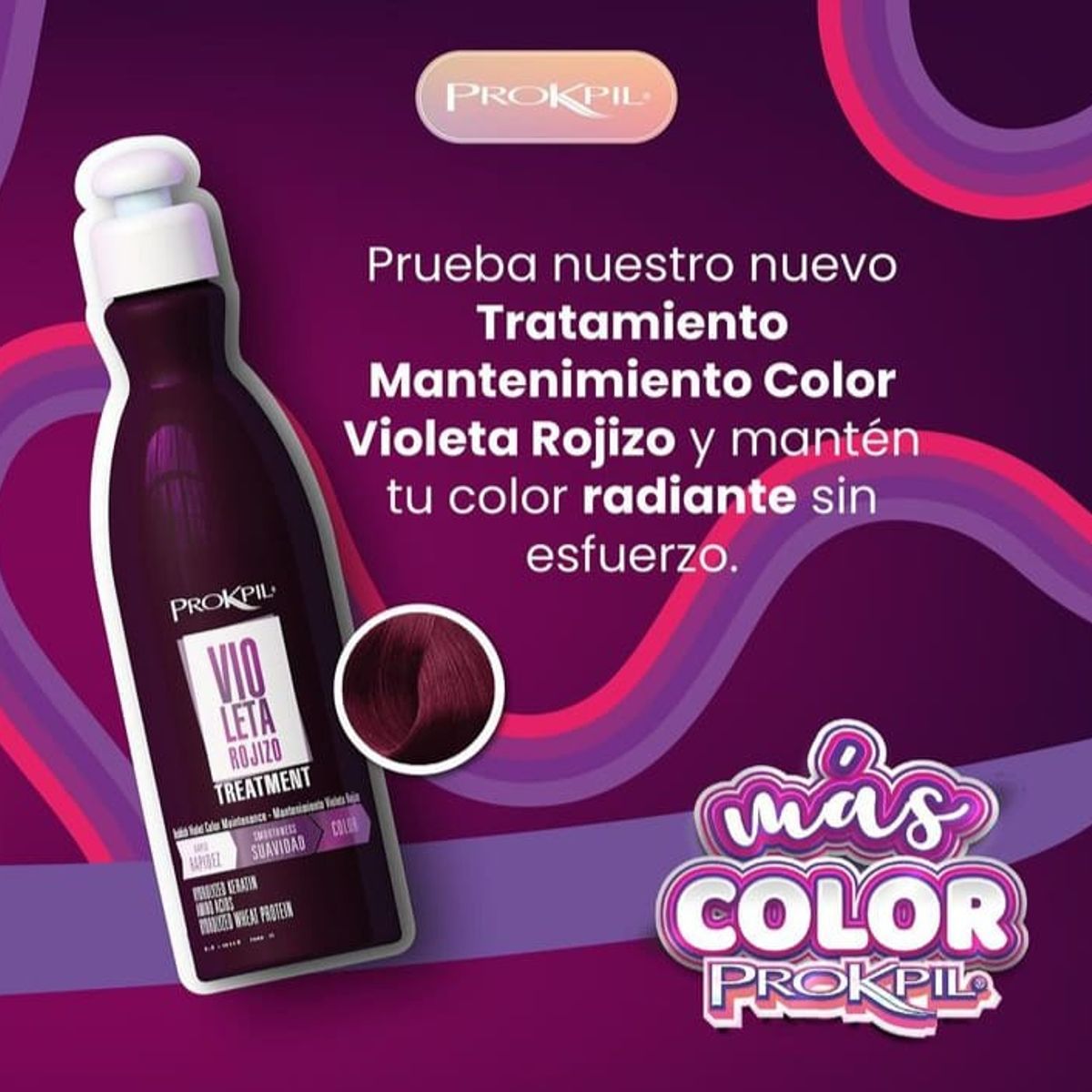 PROKPIL - Tratamiento Color Violeta Rojizo Matizador 300ml Prokpil