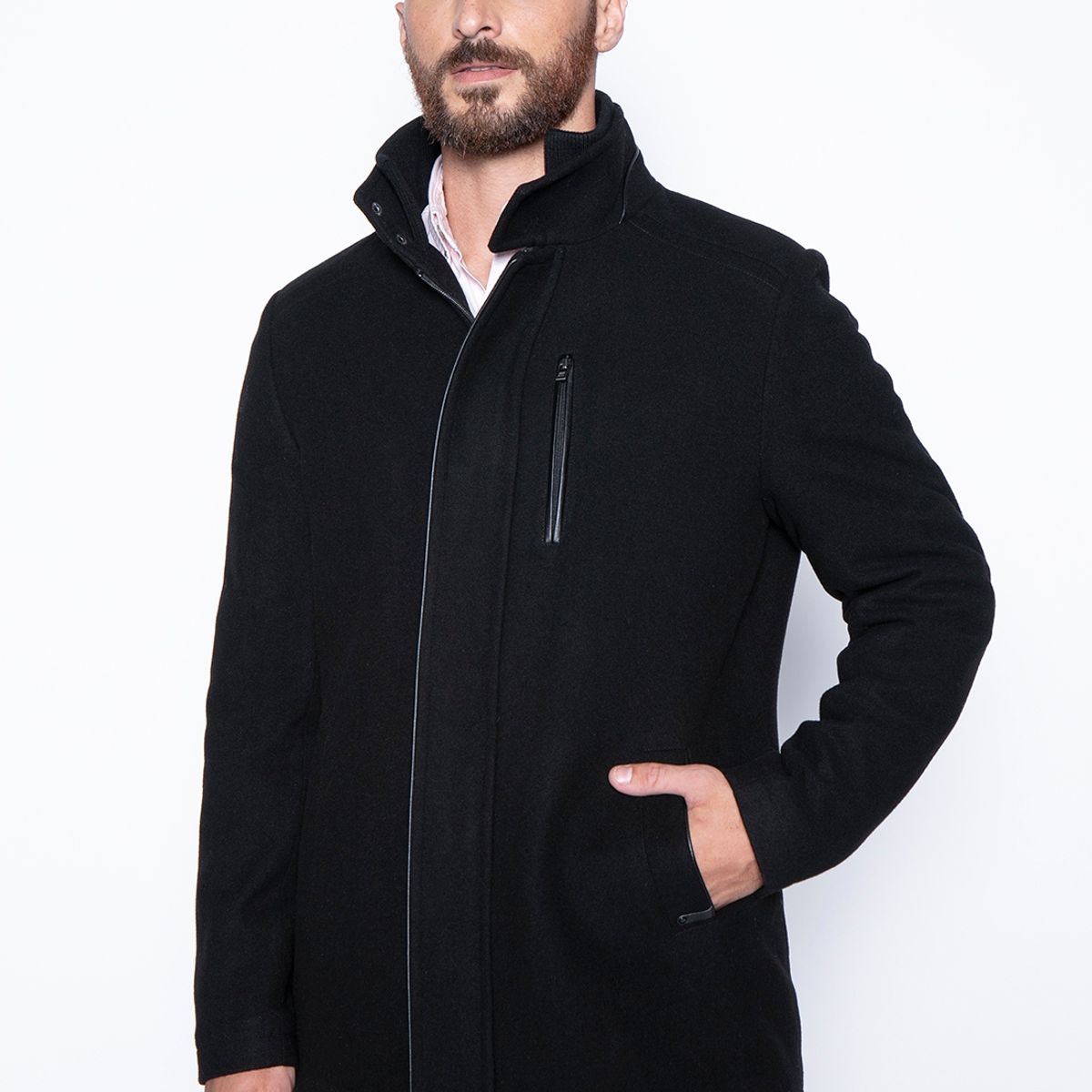 FEROUCH - Abrigo Arligton Negro Ferouch