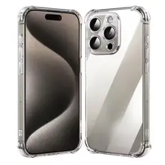 GENERICO - Carcasa transparente reforzada antigolpes para iphone 15 pro max