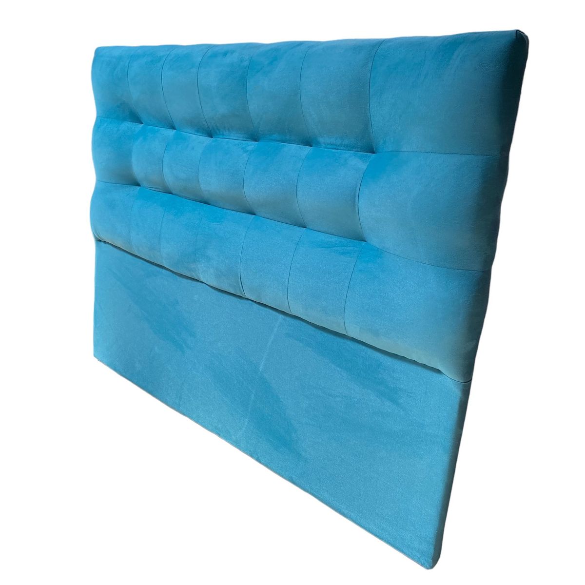 GENERICO - Respaldo De Cama 2 Plazas Valencia Felpa Turquesa