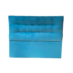 GENERICO - Respaldo De Cama King Valencia Felpa Turquesa