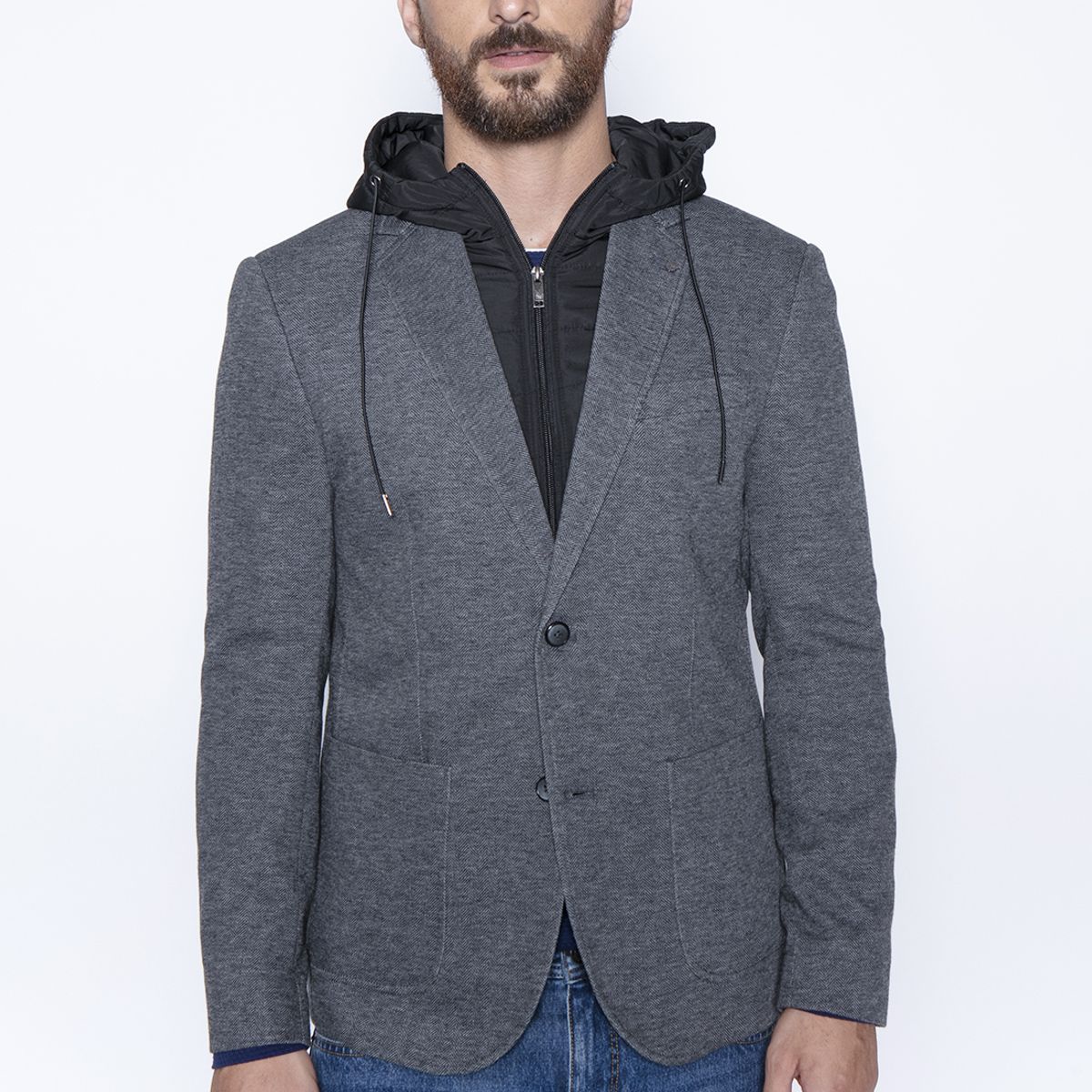 FEROUCH - Blazer Knitted Ohio Fj Gris Ferouch