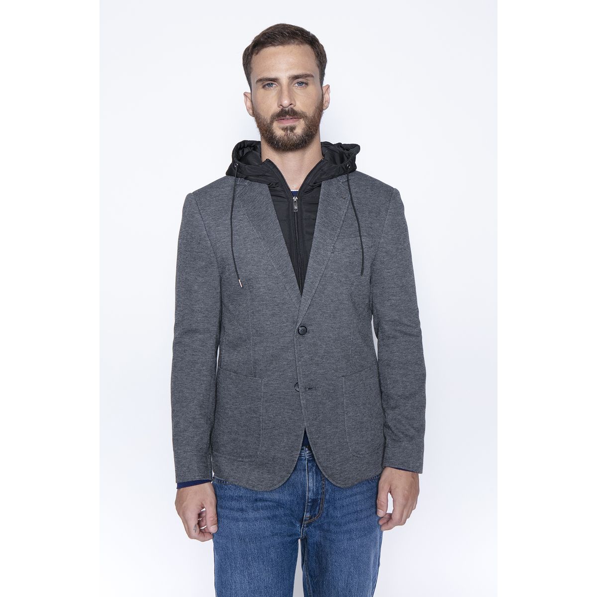 FEROUCH - Blazer Knitted Ohio Fj Gris Ferouch