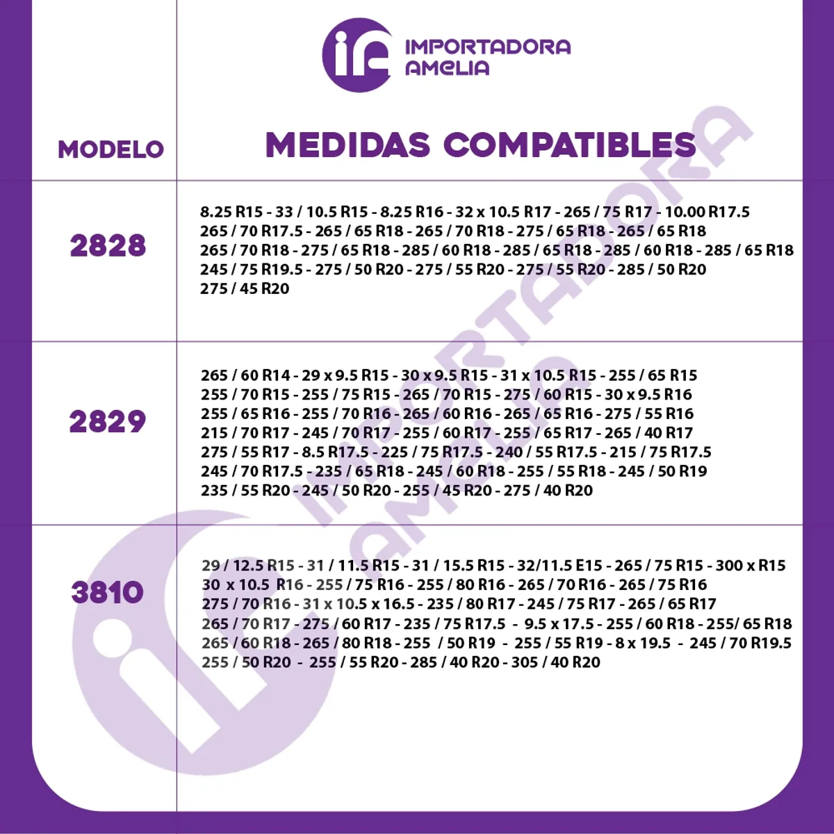GENERICO - Cadenas para nieve 3810 cam