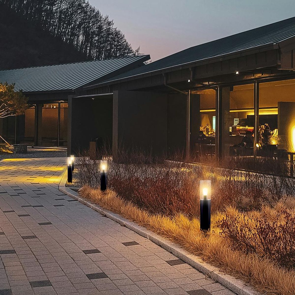 BP ILUMINACION - Poste Farol Pietra 50cm Negro BP