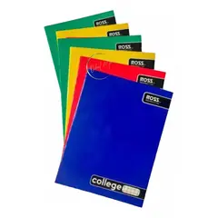 GENERICO - Set De 5 Cuadernos College 7m + 1 Cuaderno Croquis 80 Hojas