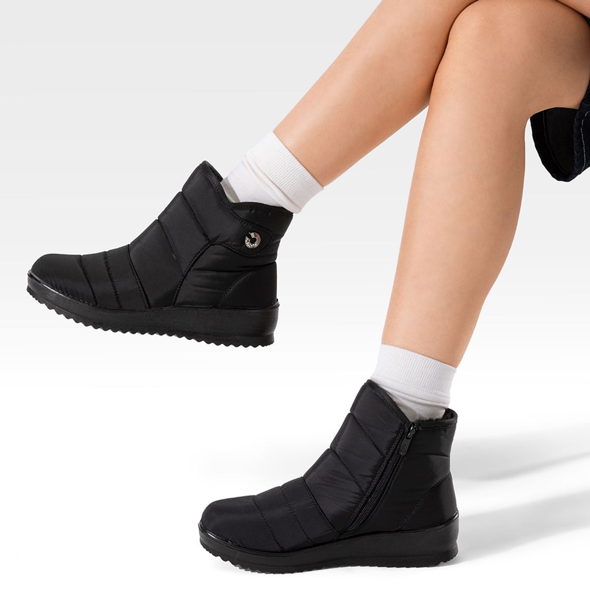 WEIDE - Botin Negro Casual Mujer Weide TFA189