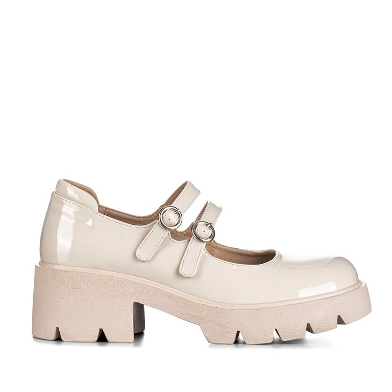 WEIDE - Zapatos Taco Mary Jane Beige Formal Mujer Weide YL57