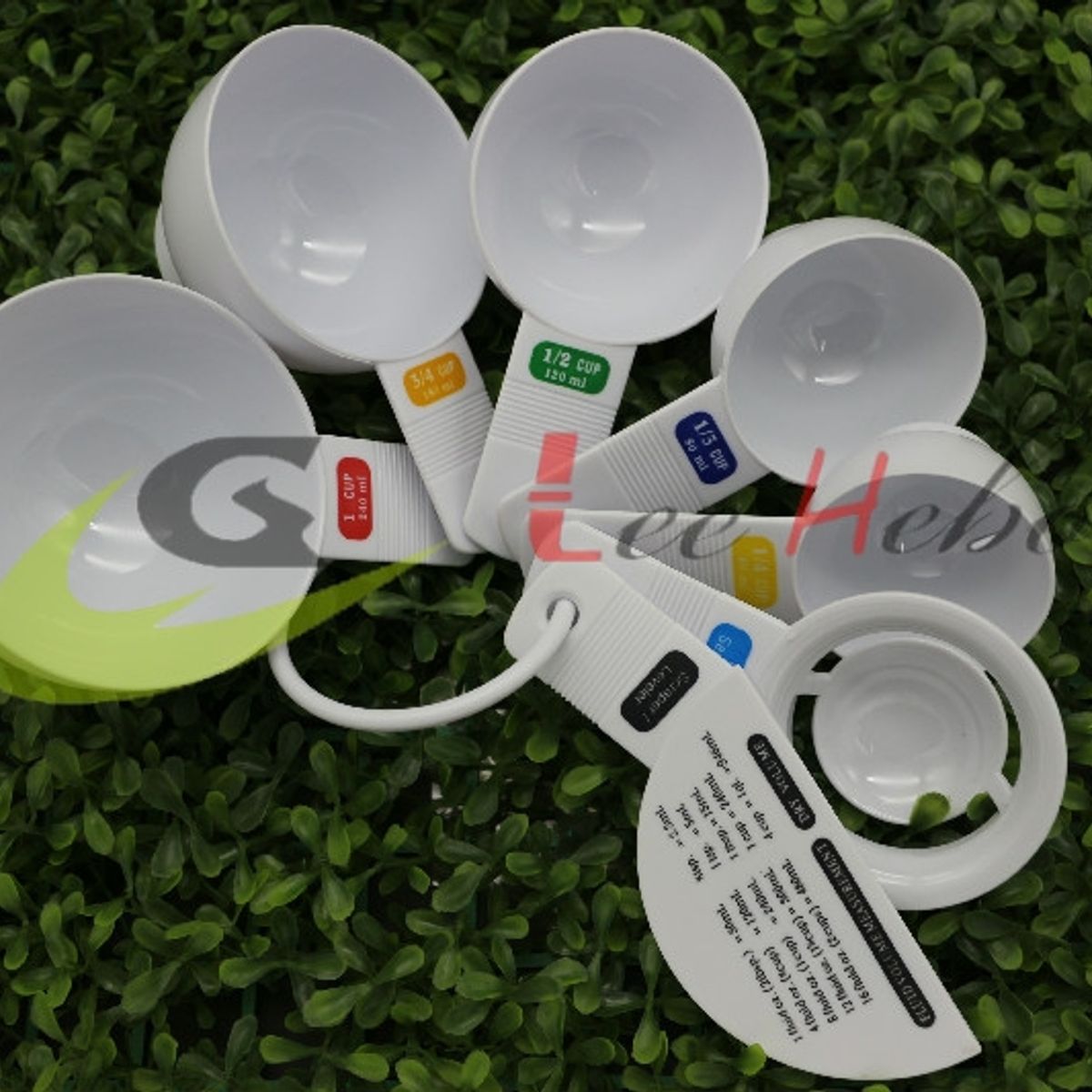 GENERICO - 7 Cucharas Medidoras Cocina Repostería Medida Tazas Hogar