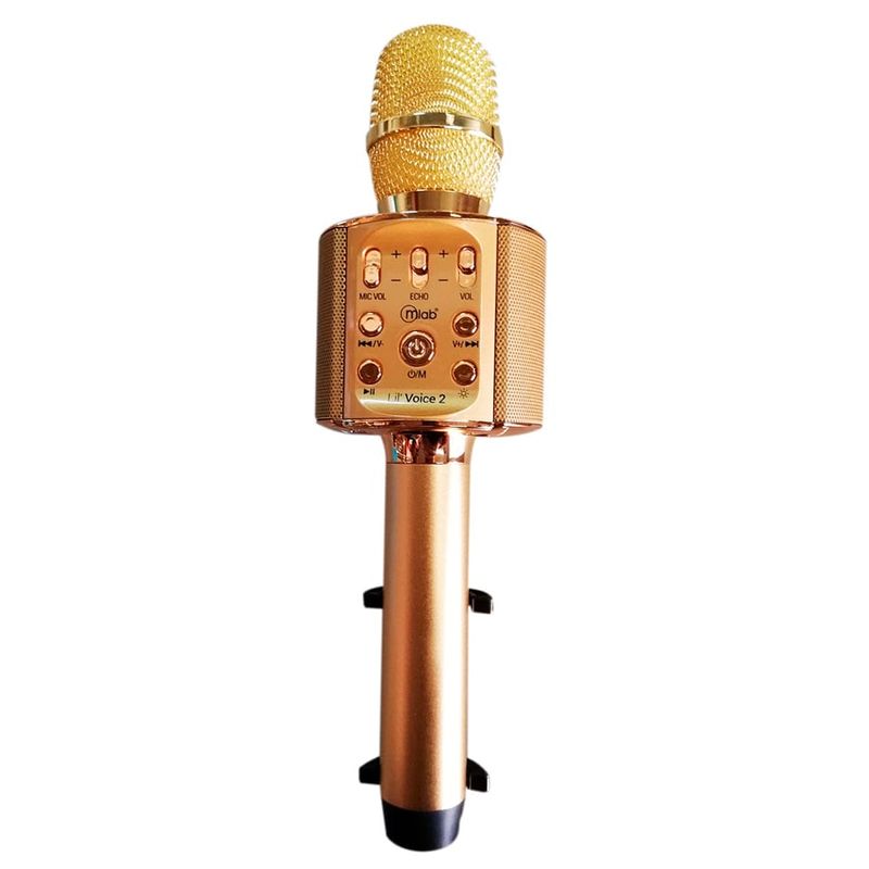MLAB - Micrófono Karaoke Mlab Voice 2 Led Soporte Metal 8912 MLAB
