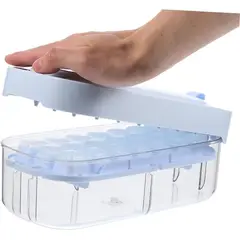 OEM - Cubetera De Hielo Silicona 2 En 1 Contenedor Y Tapa
