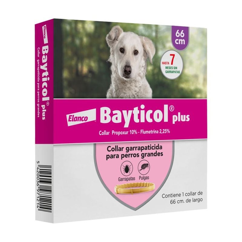 BAYER - Collar Antipulgas Antigarrapatas Bayticol Plus 66 cm BAYER