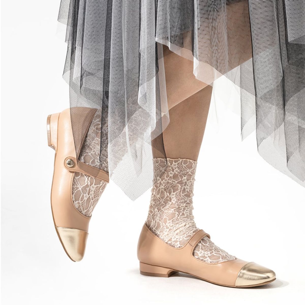 WEIDE - Zapatos Taco Beige Weide YL67