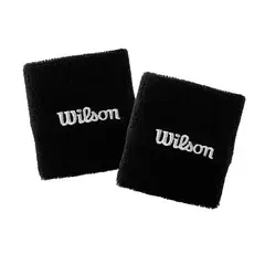 WILSON - Muñequera Larga Negra X2 Tenis Padel