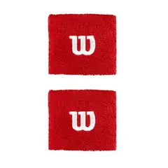 WILSON - Muñequera W Rojo X2 Tenis Padel
