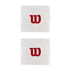 WILSON - Muñequera W Blanco X2 Tenis Padel