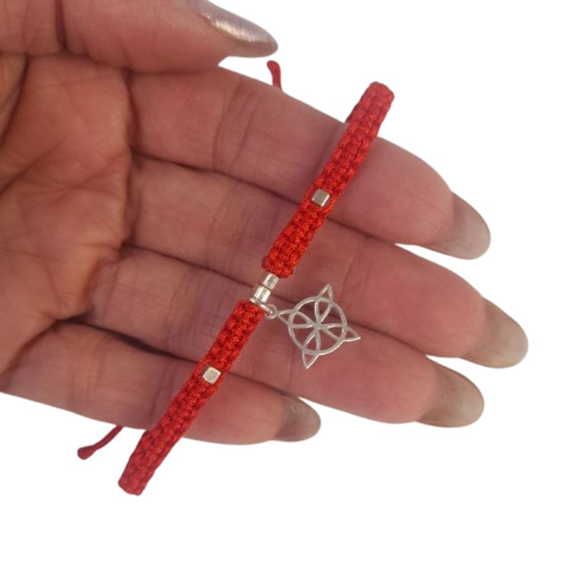GENERICO - Pulsera tejido macrame y Nudo de Bruja