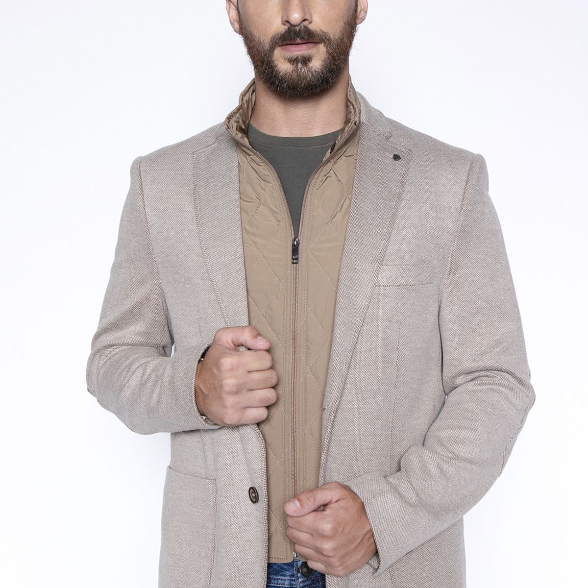 FEROUCH - Blazer Knitted Bristol F Beige Ferouch