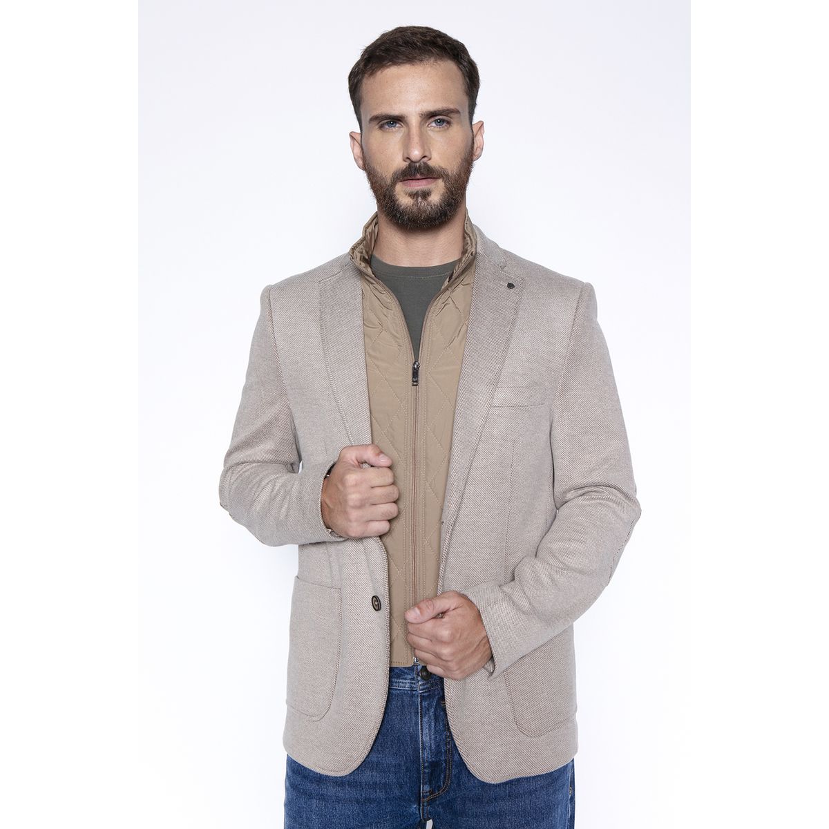 FEROUCH - Blazer Knitted Bristol F Beige Ferouch