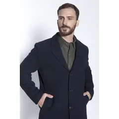 FEROUCH - Abrigo Cambridge Azul