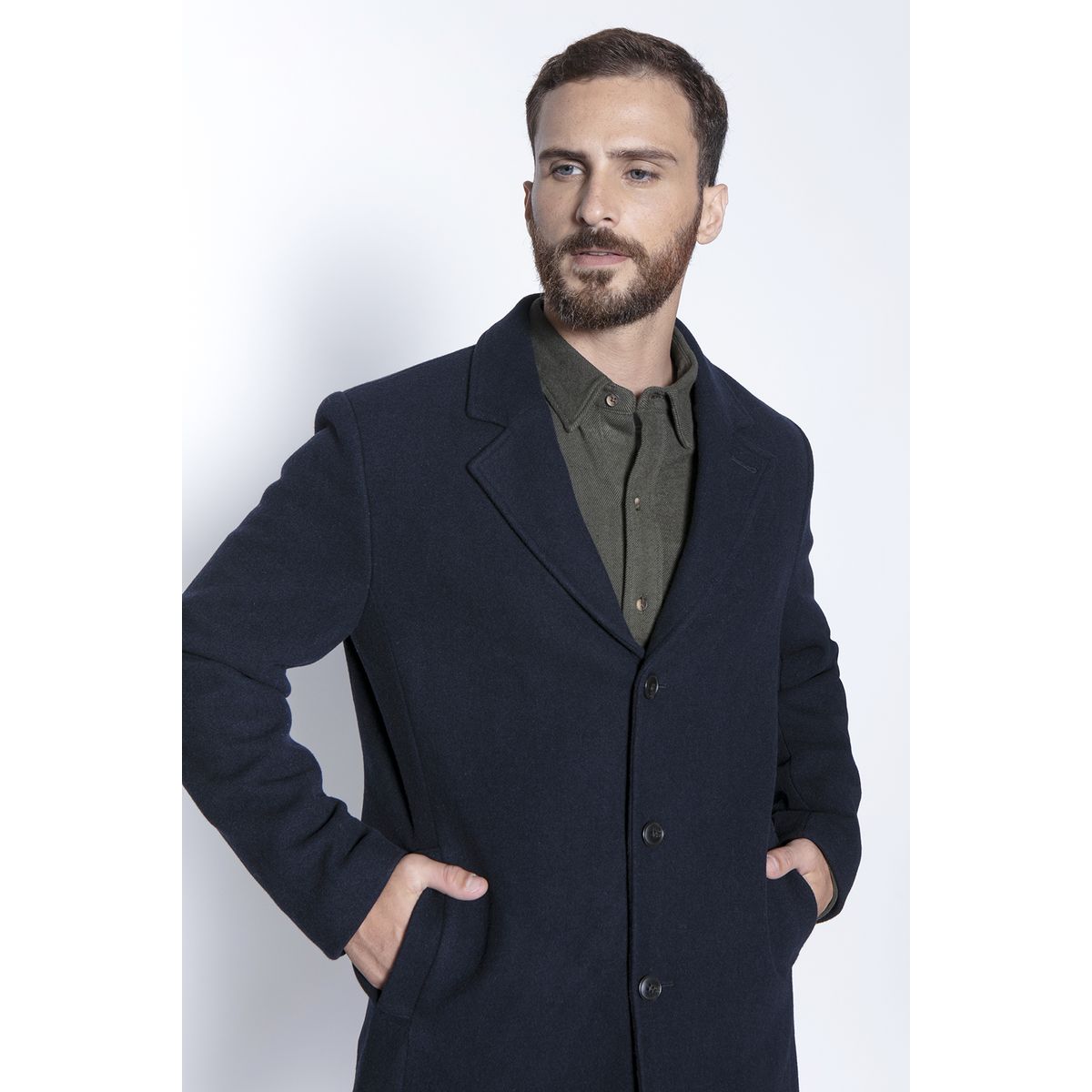 FEROUCH - Abrigo Cambridge Azul Ferouch