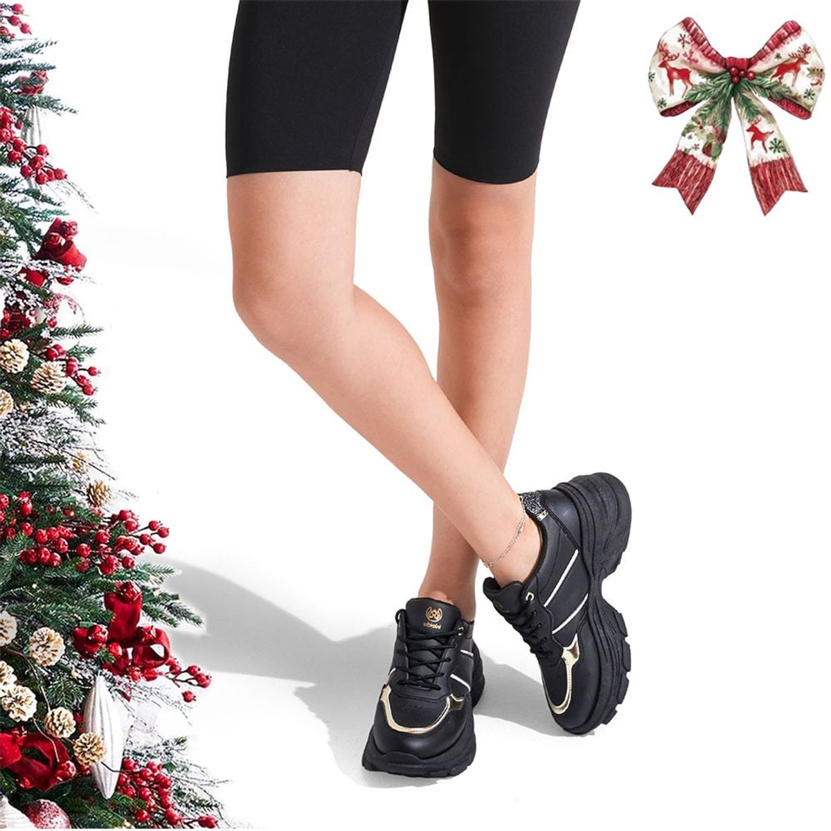 WEIDE - Zapatillas Negro Casual Mujer Weide SL05