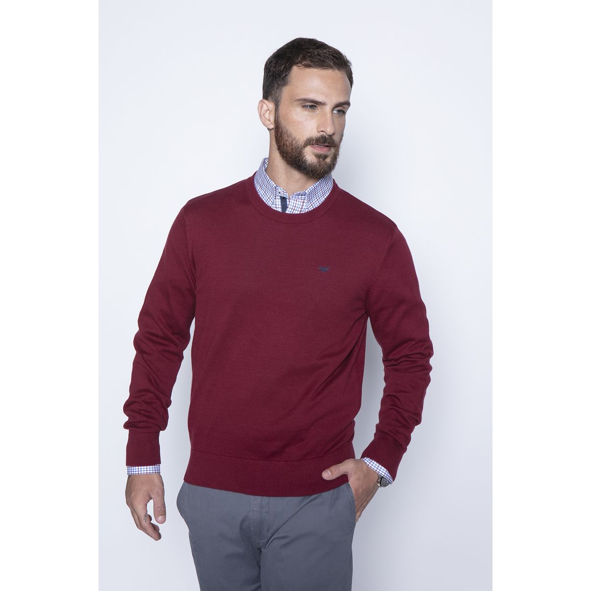 FEROUCH - Sweater Round Neck Paris Rojo Ferouch
