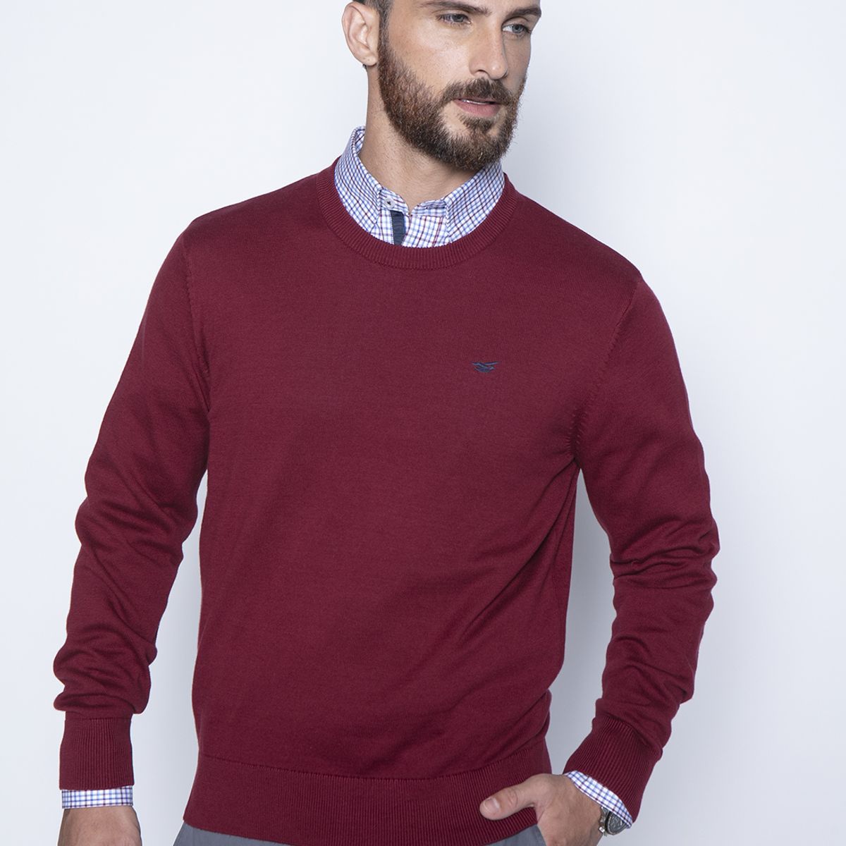 FEROUCH - Sweater Round Neck Paris Rojo Ferouch