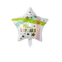 GENERICO - Globos Latex Diseño Estrella Blanco 45X45 Cm