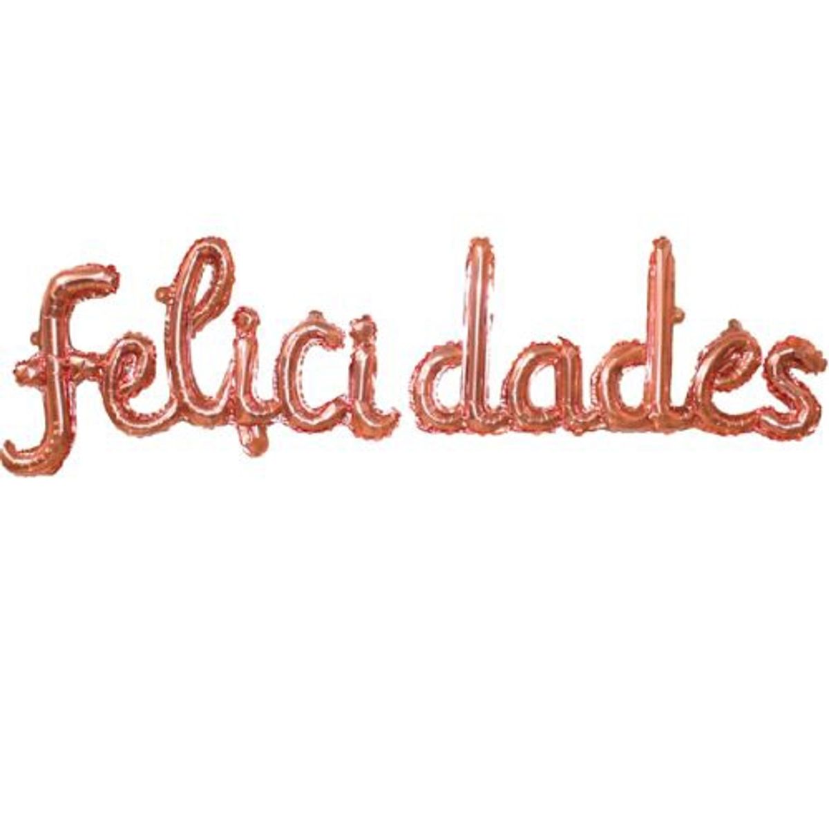 GENERICO - Globos Diseño Felicidades Color Oro Rosa 2 Unidades