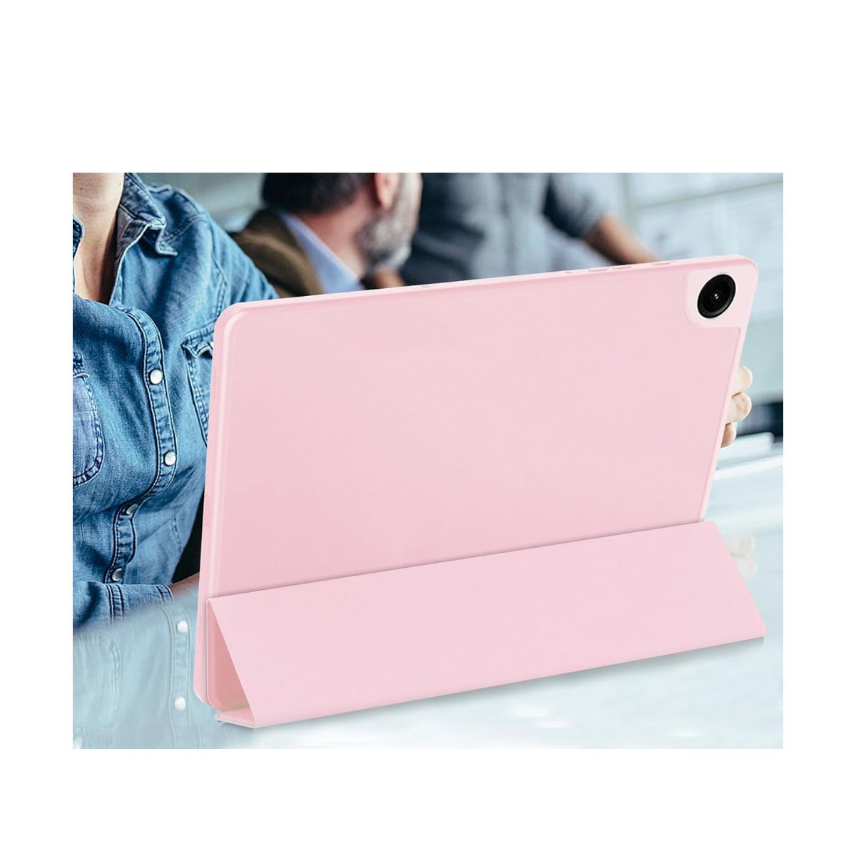JOIGO - Funda Smart Cover Para Tablet Samsung A9+ Plus Rosado