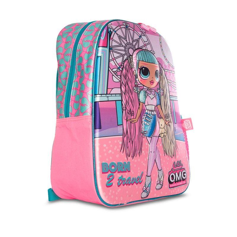 LOL SURPRISE - MOCHILA ORIGINAL OMG LOL SURPRISE 3D EVA ROSA OMG015-BP288A