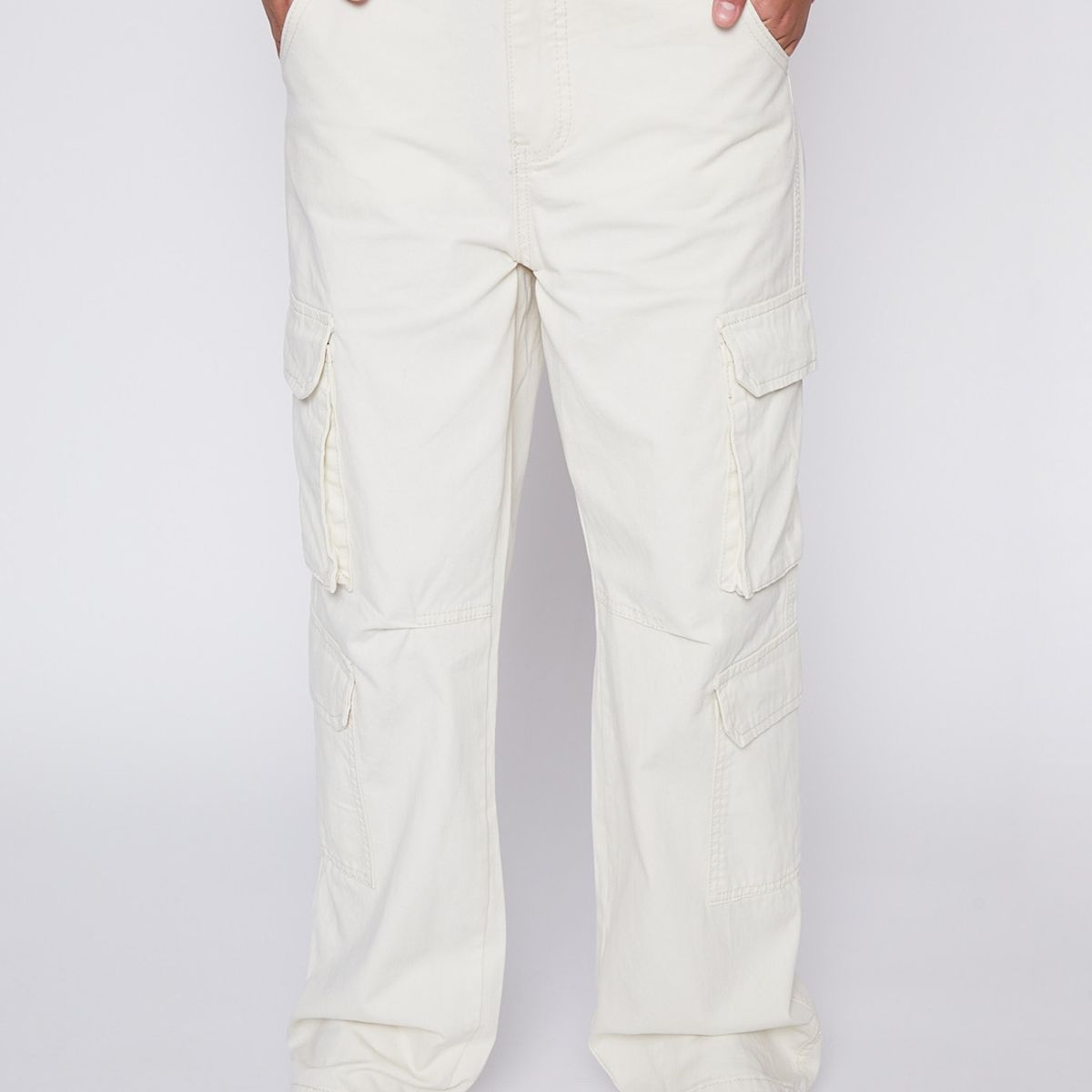 FAMILY SHOP - Pantalón Lola Beige Cargo Bolsillos Family Shop